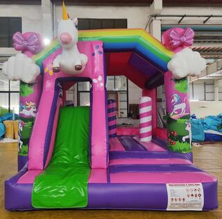 Rainbow Unicorn Castle - Hire Price $240